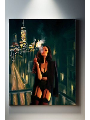 Suala Dumanlı Kadın Tablosu-2019