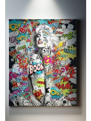 Suala Pop Art Temalı Monroe Tablo-1160