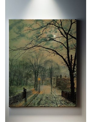 Suala Kış Manzarasında Köy Tablosu-2086