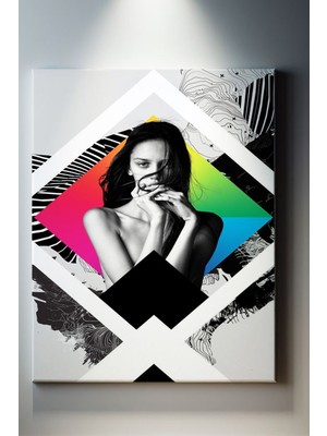 Suala Fütüristik Kadın Portre Tablo-1243