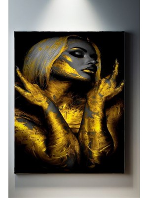 Suala Altın Kadın Portre Tablo-1229