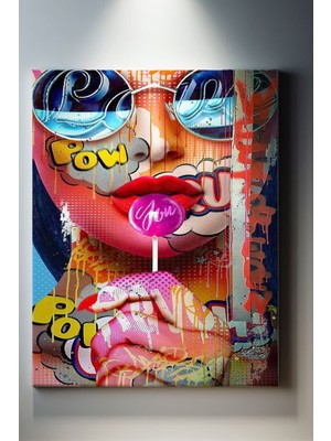 Suala Kadın Portre Temalı Pop Art Tablo-1189