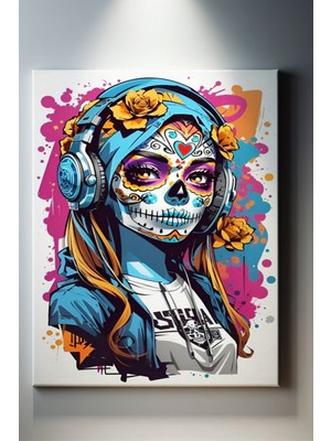 Suala Illüstrasyon Temalı Portre Tablo-1173