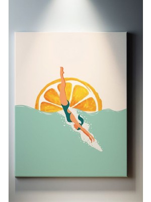 Suala Illüstrasyon Temalı, Dekoratif Tablo-859