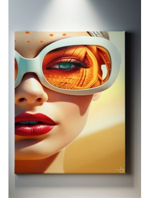 Suala Modern Temalı Kadın Portre Tablo-1216