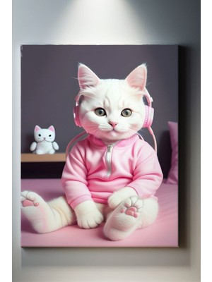 Suala Hayvan Temalı, Kedicik Tablo-510