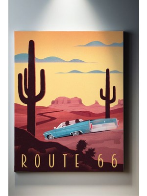 Suala Rota 66 Retro Kanyon Tablosu-2172