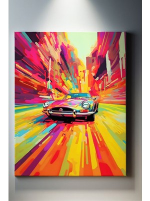 Suala Pop Art Klasik Araba Tablosu-1881