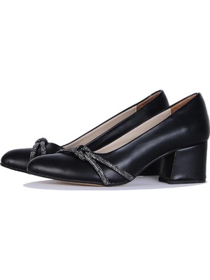 Crista Crista 24-012 Siyah Kadın 5Cmtopuklu Ayakkabı