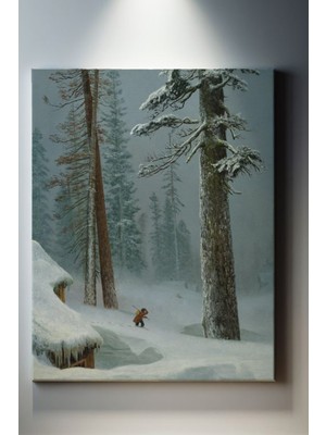 Suala Ormanda Kış Manzarası Tablosu-2094