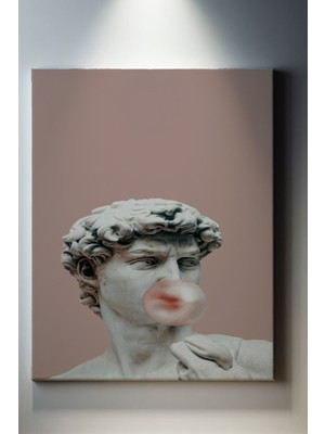 Suala Sakız Çiğneyen Davut Heykeli Tablo-1497