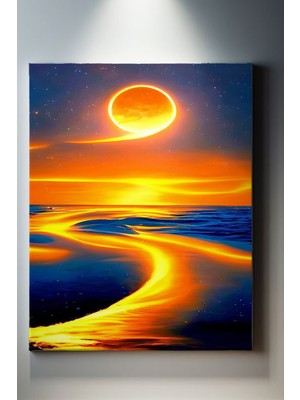 Suala Illüstrasyon Temalı, Uzay Yakamozu Tablo-541