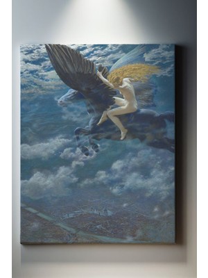 Suala Pegasus Ve Nü Kadın Tablosu-1764