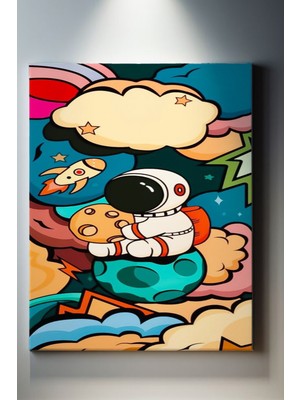 Suala Bebek - Çocuk Odası Temalı, Astronot Tablo-833