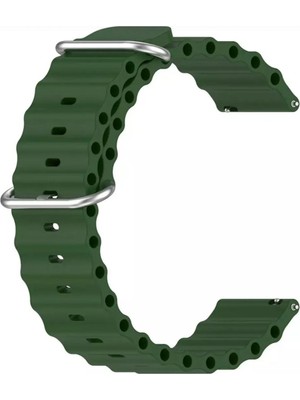 Markacase Realme Watch S - S Pro İçin Ocean Loop Silikon Kordon 22MM