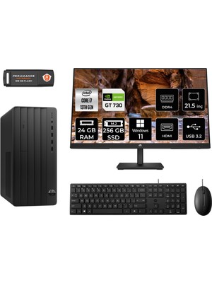 Hp Pro Tower 290 G9 Intel Core I7 13700 24GB 256GB SSD GT730/4GB 21.5" Fhd Monitör W11P 8T2X1ES Masaüstü Bilgisayar & Per4 USB Bellek 8T2X1ESMNT2421