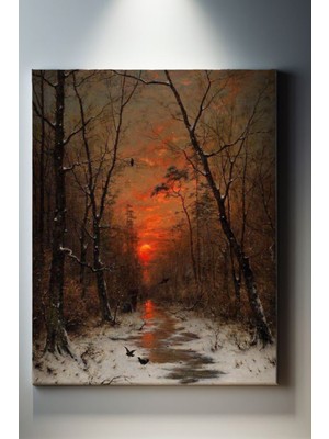 Suala Kış Manzarası Tablosu-2004