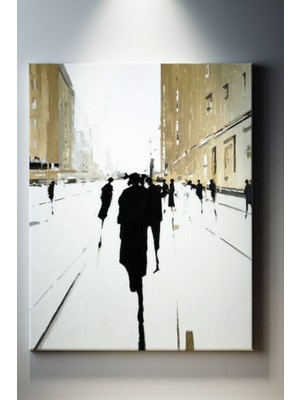 Suala Georffrey Jhonson'dan Soyut Insan Silüeti Tablosu-1720