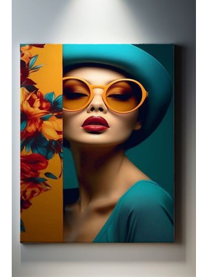 Suala Modern Temalı Kadın Dekoratif Tablo-1258