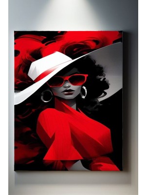 Suala Illüstrasyon Temalı Kadın Silüeti Tablo-1219