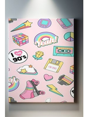 Suala Retro Ikonik Temalı Tablo-1193