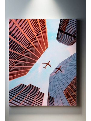 Suala Gökdelen Manzarası Tablosu-1379