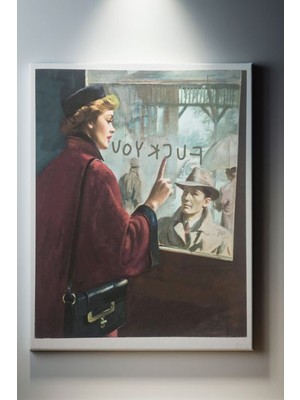 Suala Sitem Eden Kadın Tablosu-2038