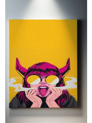 Suala Illüstrasyon Temalı, Evil Girl Tablo-947