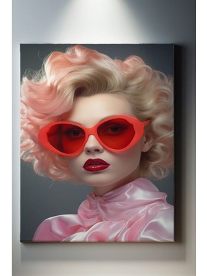 Suala Modern Temalı Kadın Portre Tablo-1387