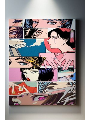 Suala Retro Temalı Dekoratif Tablo-1190