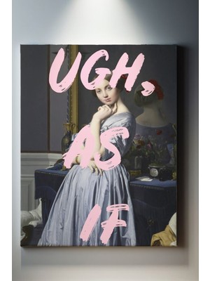 Suala Retro Kadın Portre Tablosu-1595