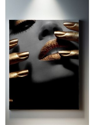 Suala Gold Temalı Kadın Portre Tablo-1273