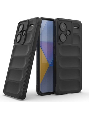 ZORE Xiaomi Redmi Note 13 Pro Plus 5g Kılıf Esnek Tpu Oyuklu Arka Yüzey Tasarımlı Etnik Silikon Kapak