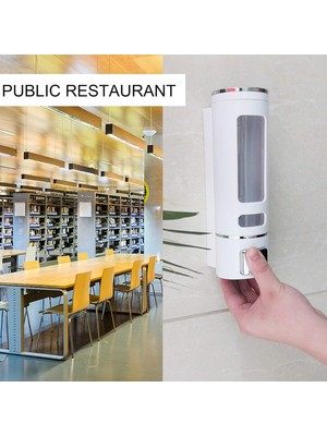 Main Shop 1 Adet Beyaz 400Ml Manuel Şampuan Sıvı Tutucu Banyo Mutfak Lavabo Oteller El Dezenfektanı Sabunluk