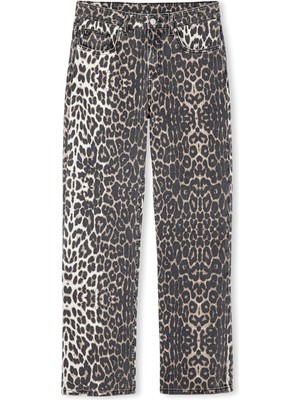 İpekyol Leopar Desen Jean Pantolon