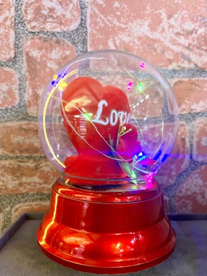 Doğan Hediyelik 3D LED Işıklı ve Müzikli Love Cam Küre