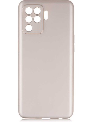 ZORE Oppo Reno 5 Lite Kılıf Premier Silikon Kapak-Gold