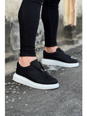 Oby Shoes & Bag WG010 Siyah Cilt Erkek Casual Ayakkabı