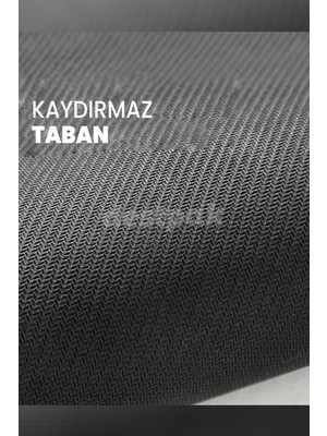 Destpak 40x120cm Mavi Su Emici Kaymaz Tabanlı Banyo Paspası - Mutfak Tezgah Önü Paspası - Uzun Kaymaz Paspas