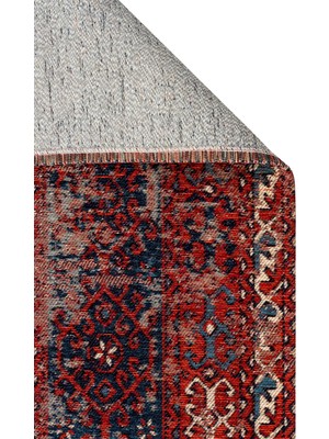 Carpetdocia Kapadokya Antik Desenli Oturma Odası Salon Mutfak Koridor Yıkanabilir Kaymaz Tabanlı Kilim 02 Multy