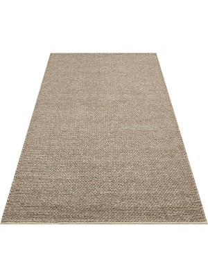 Carpetdocia Woolstar %100 Naturel Kazak Desenli Salon Oturma Odası Koridor Antre El Dokuma Örgü Halı Brown