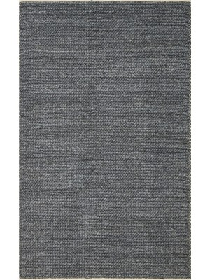 Carpetdocia Woolstar %100 Naturel Kazak Desenli Salon Oturma Odası Koridor Antre El Dokuma Örgü Halı Antrasıt