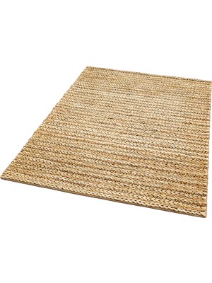 Carpetdocia Knit Jüt %100 Naturel Oturma Odası Koridor Antre Mutfak Balkon El Dokuma Halı S-1152 Natural Xw