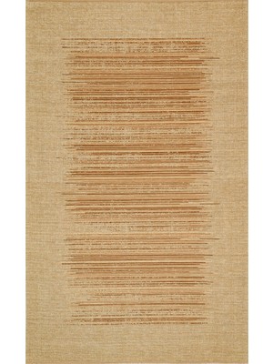 Carpetdocia Arizona Hasır Görünümlü Modern Oturma Odası Salon Koridor Mutfak Kaymaz Kilim 02 Natural Beıge