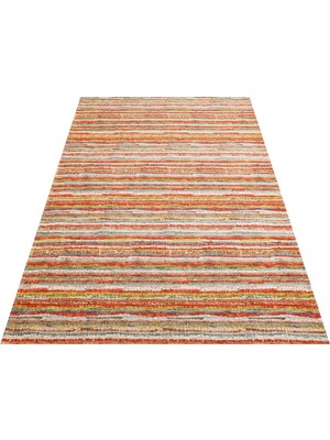 Carpetdocia Arizona Hasır Görünümlü Modern Oturma Odası Salon Koridor Mutfak Kaymaz Kilim 12 Multy