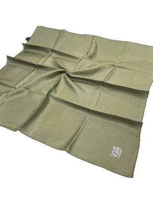 Lêvi D'or Levidor Düz Twill İpek Eşarp - Yağ Yeşili