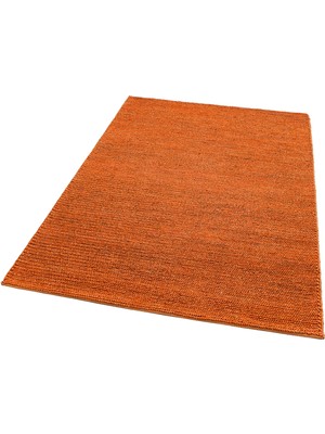 Carpetdocia Baccarat Neo Jüt %100 Naturel Oturma Odası Koridor Mutfak Balkon El Dokuma Hasır Halı Bcn Rust