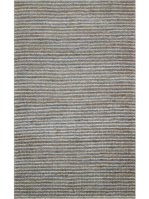 Carpetdocia Knit Jüt %100 Naturel Oturma Odası Koridor Antre Mutfak Balkon El Dokuma Halı C-1512 Navy Multy Xw