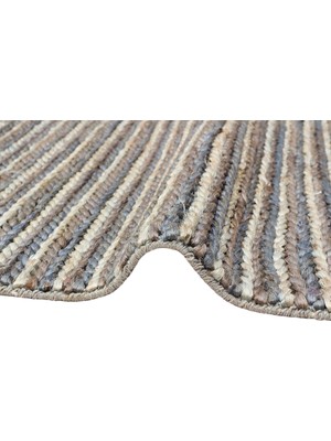 Carpetdocia Knit Jüt %100 Naturel Oturma Odası Koridor Antre Mutfak Balkon El Dokuma Halı C-1512 Navy Multy Xw