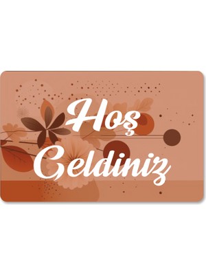 M&H Quality Dijital Baskılı Kapı Önü Paspas Çiçek Desenli Hoş Geldiniz Yazılır Ev Içi Ve Dışı Banyo Mutfak Çocuk Odası Için kullanılabilir 45x70